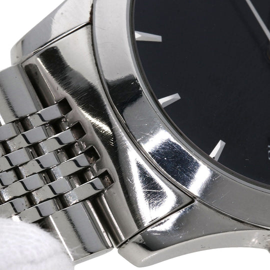 GUCCI Watches Quartz 126.4 Stainless Steel , Stainless Steel Silver G timeless black dial mens Used Authentic
