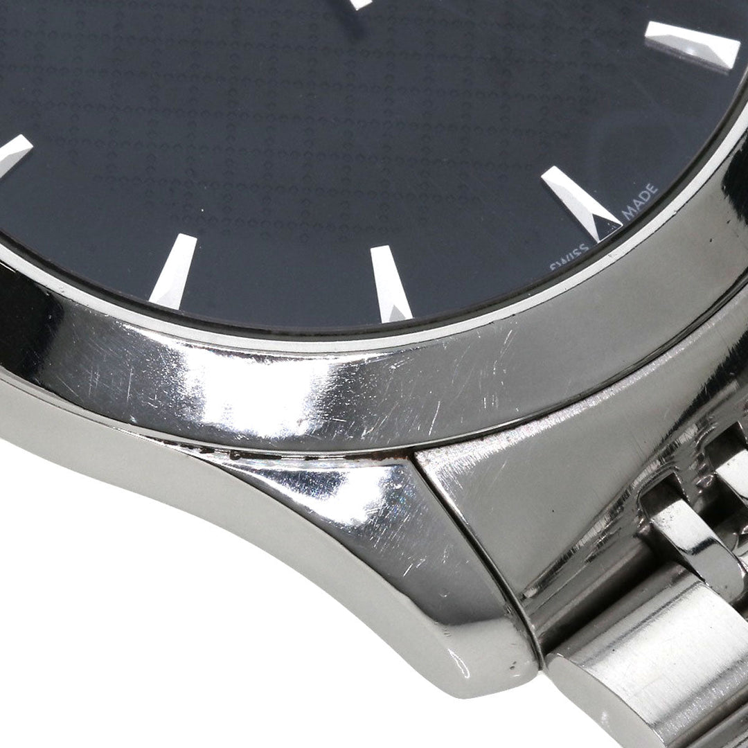 GUCCI Watches Quartz 126.4 Stainless Steel , Stainless Steel Silver G timeless black dial mens Used Authentic
