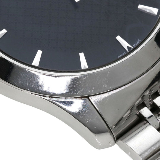GUCCI Watches Quartz 126.4 Stainless Steel , Stainless Steel Silver G timeless black dial mens Used Authentic