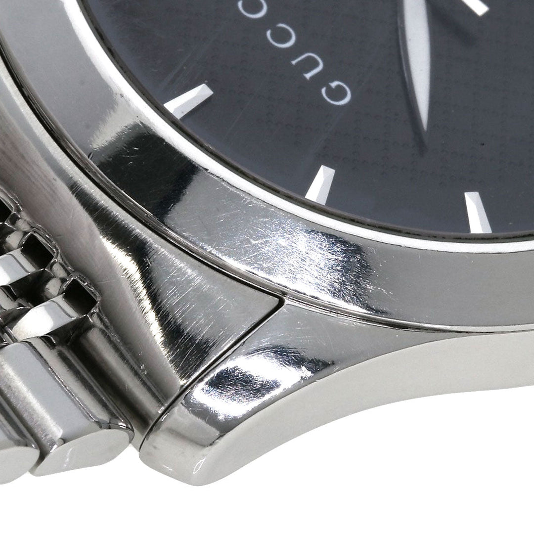 GUCCI Watches Quartz 126.4 Stainless Steel , Stainless Steel Silver G timeless black dial mens Used Authentic