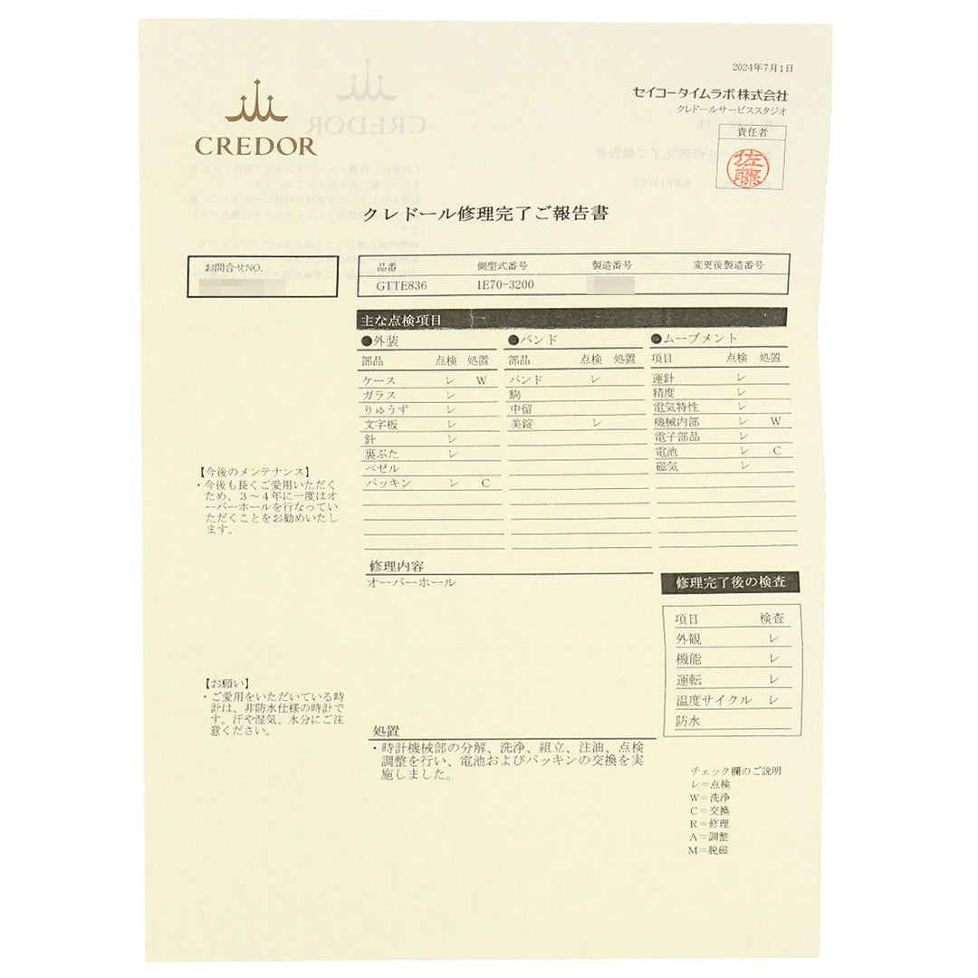 SEIKO Watches Quartz 1E70-3200 18K Yellow Gold green CREDOR Bezel Diamond Manufacturer Complete green dial