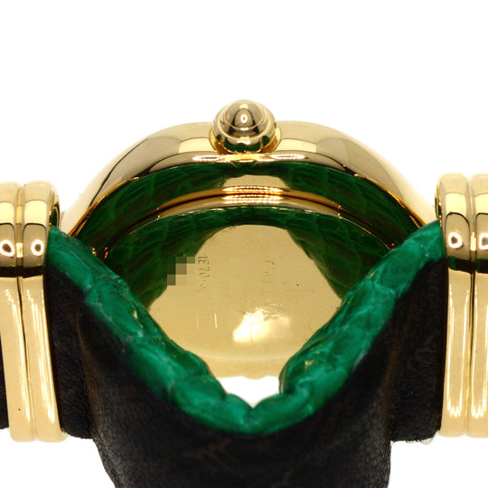 SEIKO Watches Quartz 1E70-3200 18K Yellow Gold green CREDOR Bezel Diamond Manufacturer Complete green dial