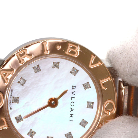 BVLGARI Watches Quartz BBP23SG Stainless Steel gold BVLGARI BVLGARI 12P Diamond White shell dial