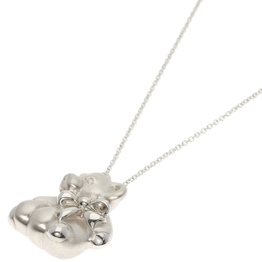 TIFFANY&Co. Necklace SV Silver Teddy bear Women Used Authentic