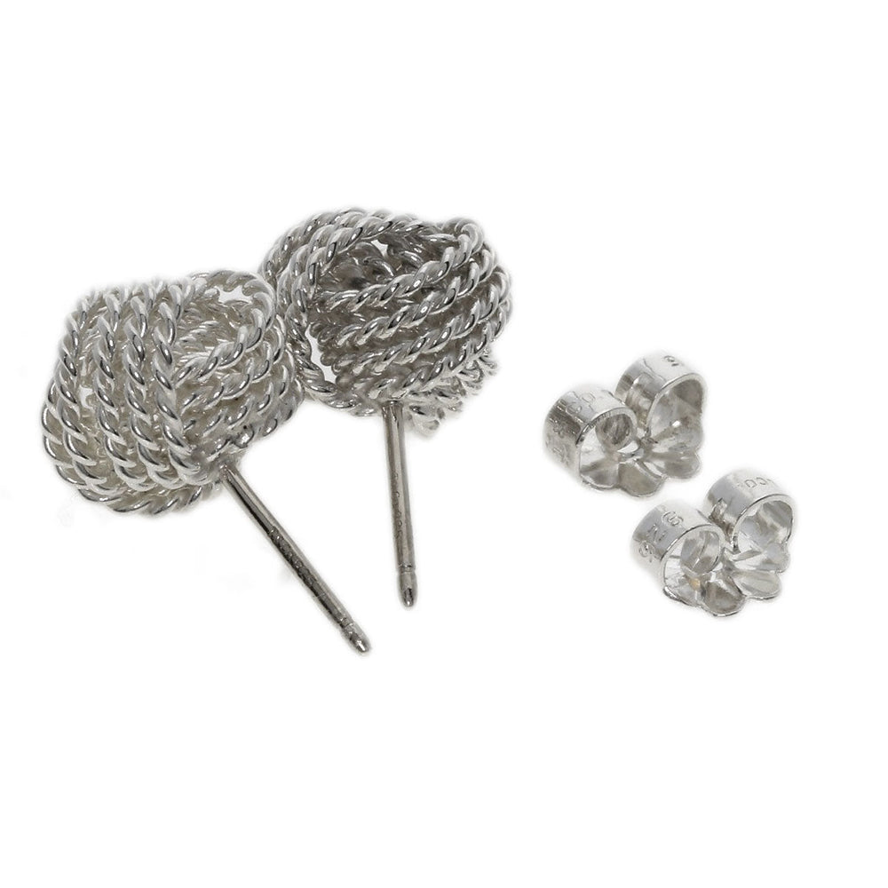 TIFFANY&Co. Pierce SV Silver Somerset Mesh Ball Women Used Authentic