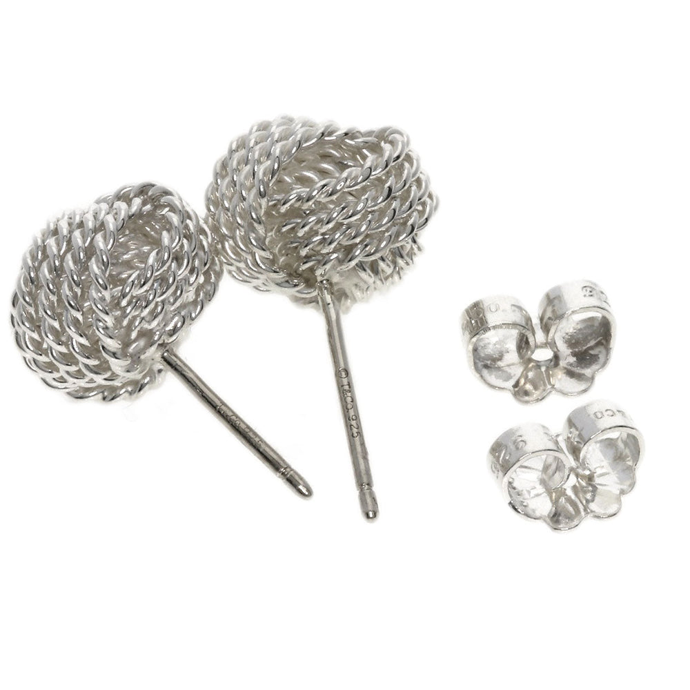 TIFFANY&Co. Pierce SV Silver Somerset Mesh Ball Women Used Authentic