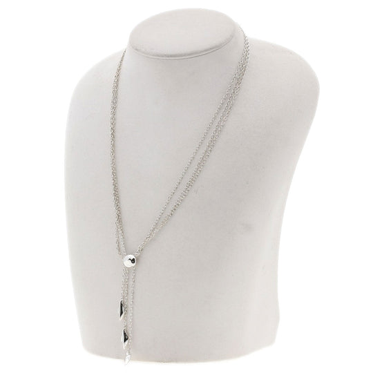TIFFANY&Co. Necklace SV Silver vintage leaf Women Used Authentic