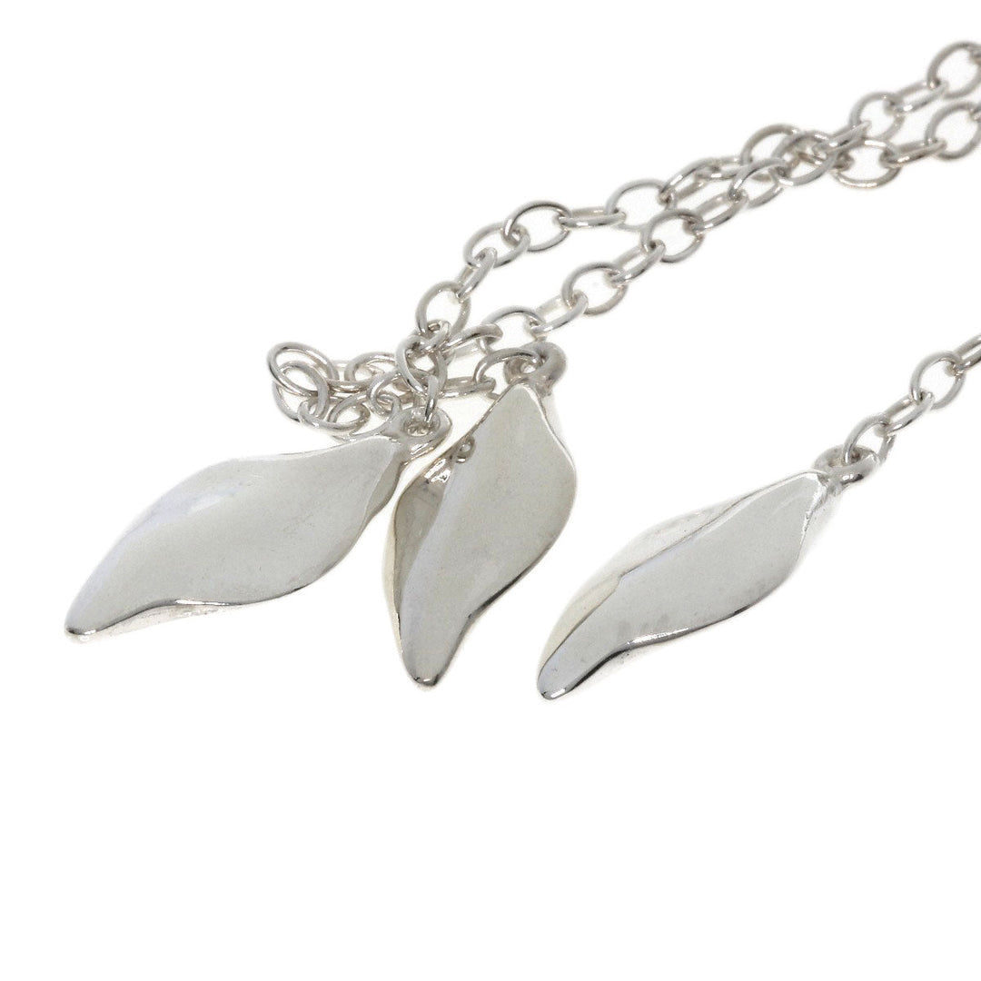 TIFFANY&Co. Necklace SV Silver vintage leaf Women Used Authentic