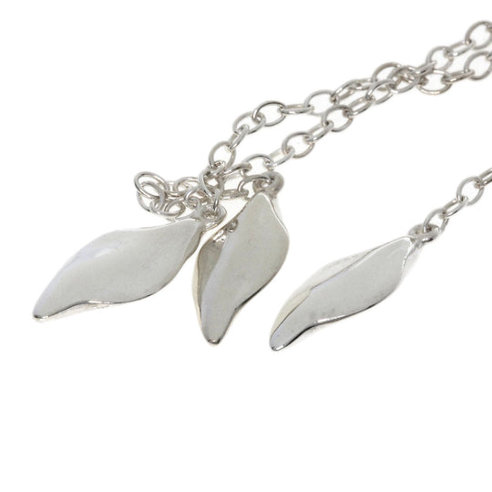 TIFFANY&Co. Necklace SV Silver vintage leaf Women Used Authentic