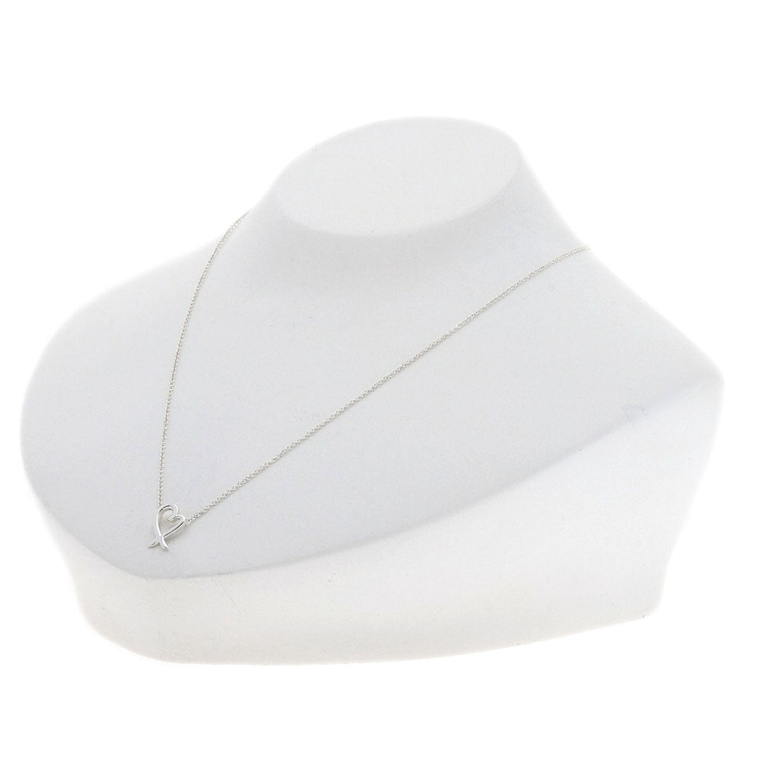 TIFFANY&Co. Necklace SV Silver Loving Heart Mini Women Used Authentic
