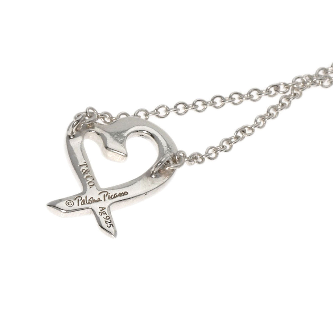 TIFFANY&Co. Necklace SV Silver Loving Heart Mini Women Used Authentic