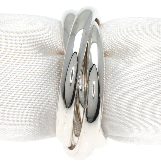 TIFFANY&Co. Ring SV Silver Trinity 3 stations Women Used Authentic