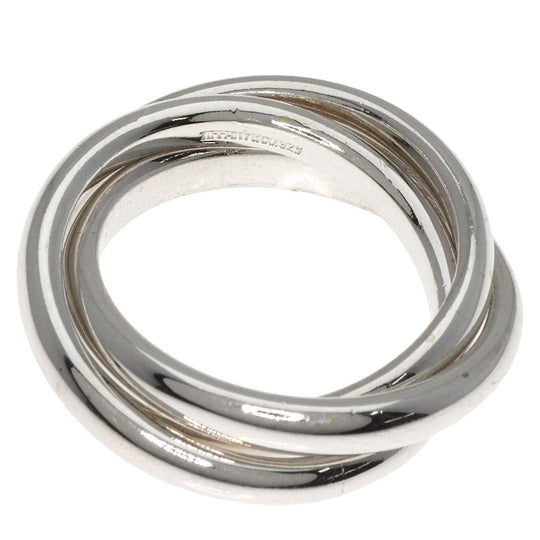 TIFFANY&Co. Ring SV Silver Trinity 3 stations Women Used Authentic