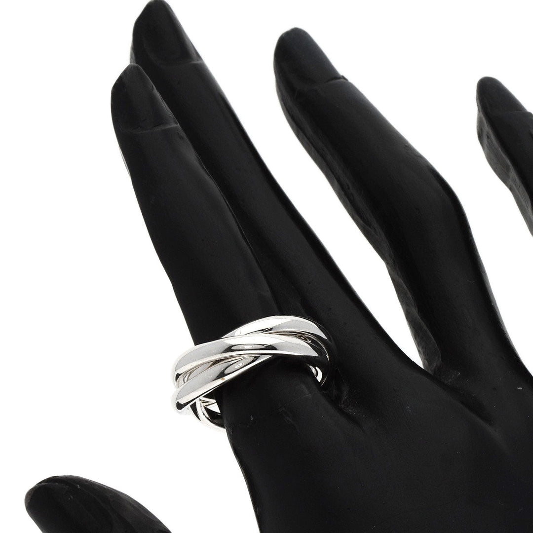 TIFFANY&Co. Ring SV Silver Trinity 3 stations Women Used Authentic