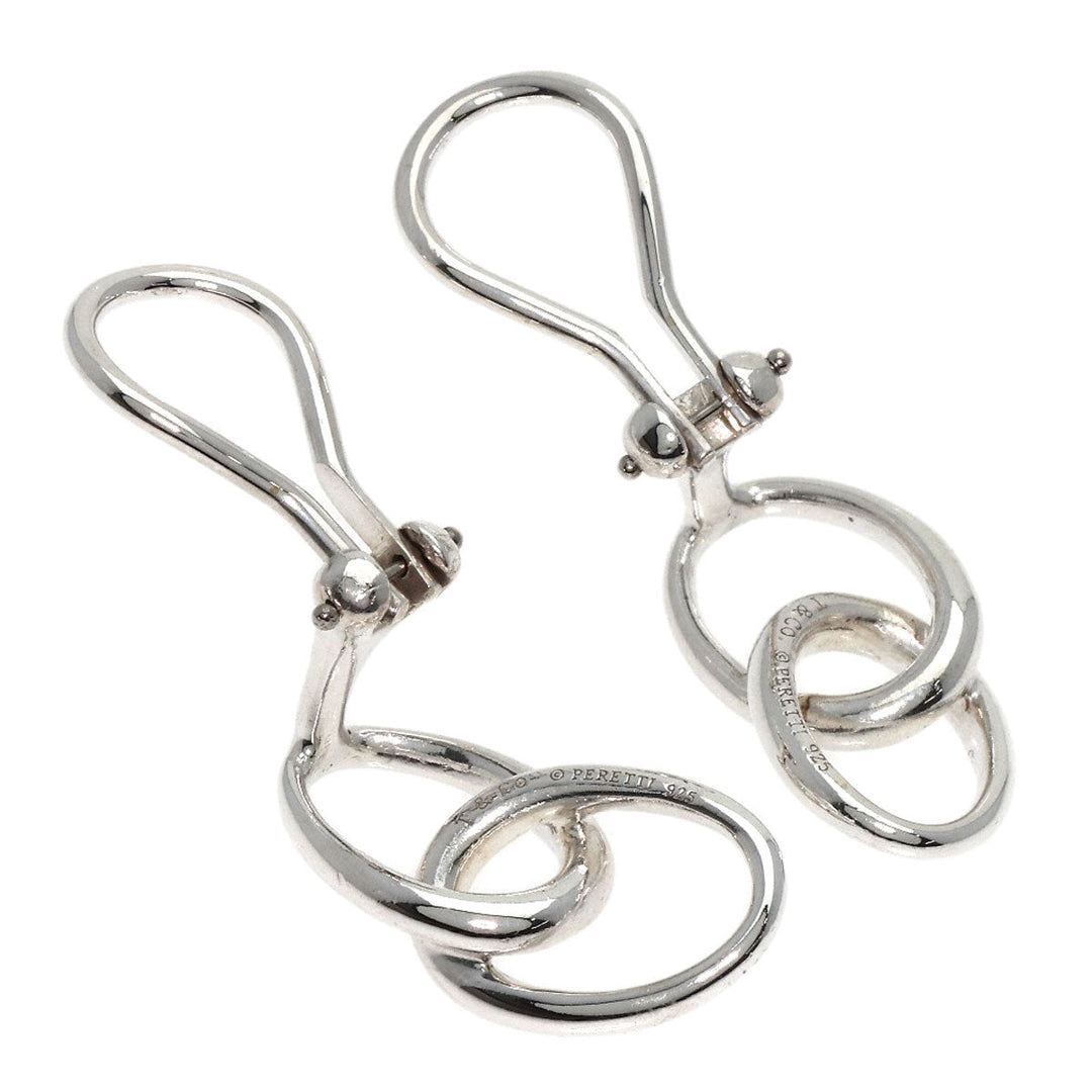 TIFFANY&Co. Earring SV Silver Double loop Women Used Authentic