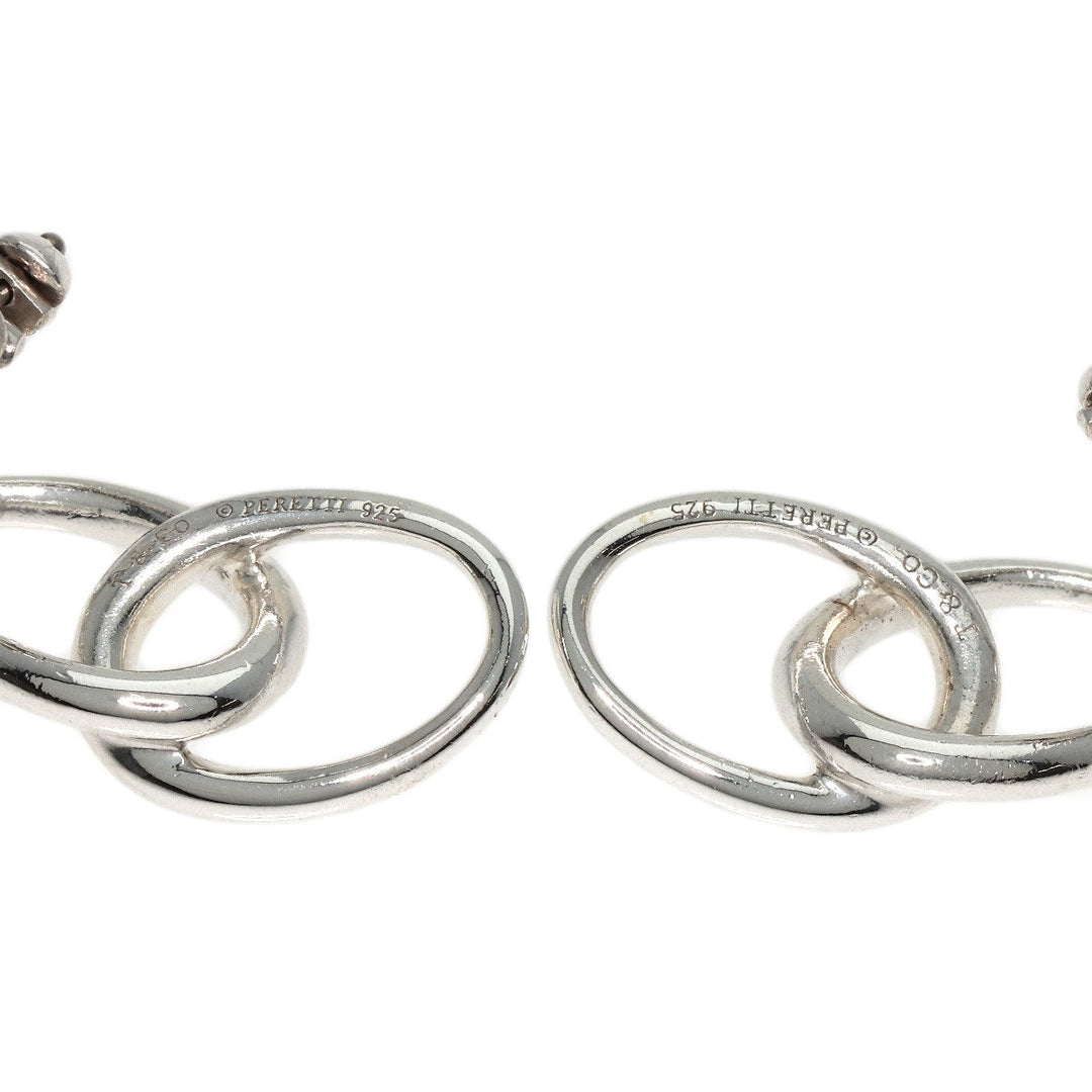 TIFFANY&Co. Earring SV Silver Double loop Women Used Authentic