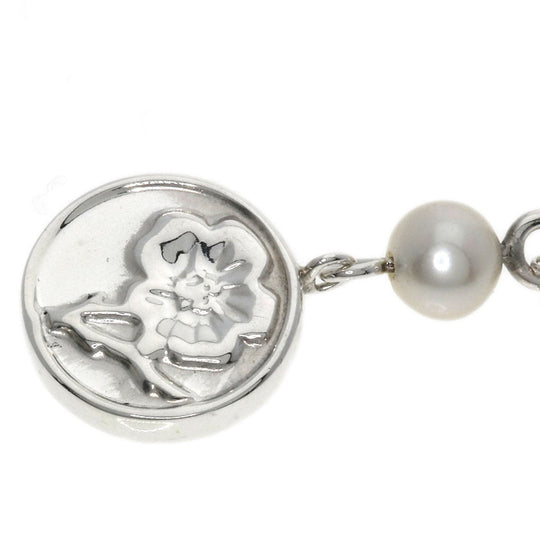 TIFFANY&Co. Necklace SV Silver Pearl flower Women Used Authentic