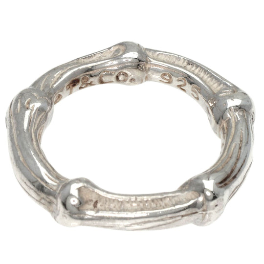 TIFFANY&Co. Ring SV Silver Bamboo Women Used Authentic