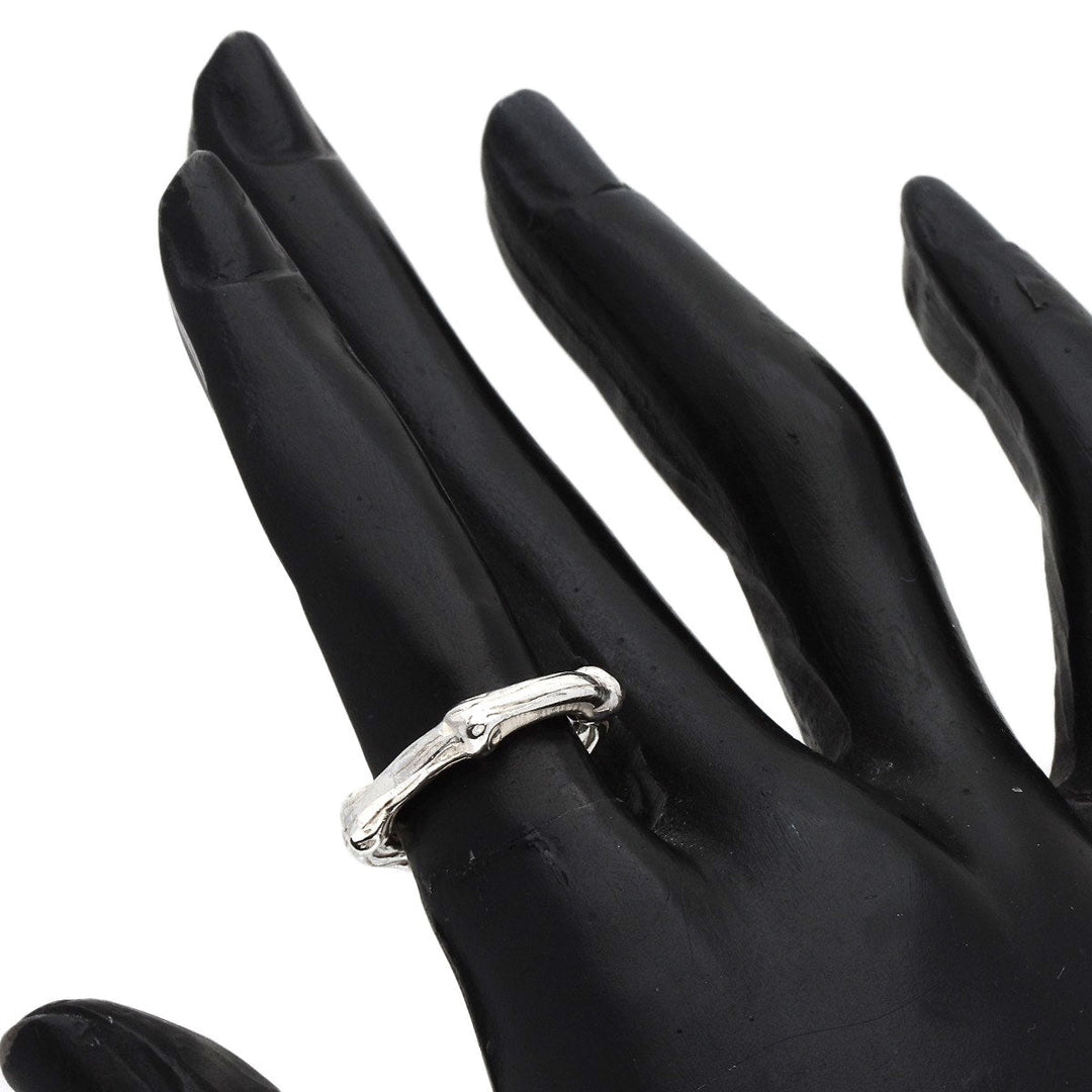 TIFFANY&Co. Ring SV Silver Bamboo Women Used Authentic