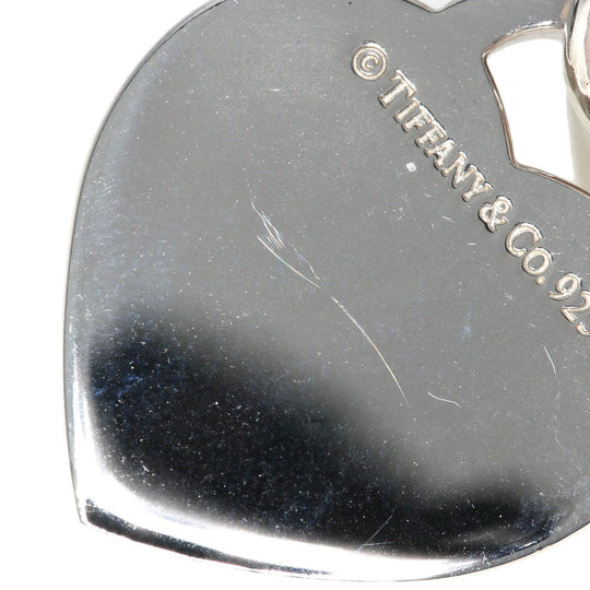 TIFFANY&Co. Pendant top SV Silver Notes Heart Women Used Authentic