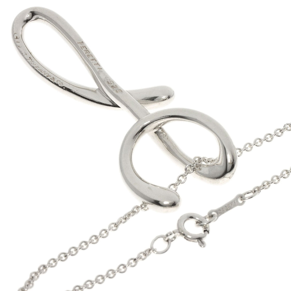 TIFFANY&Co. Necklace SV Silver initial Y large Women Used Authentic