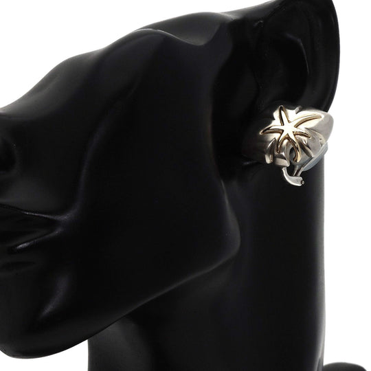TIFFANY&Co. Earring SV , K8YG Silver Maple leaf Women Used Authentic