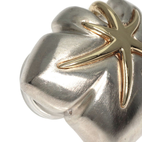 TIFFANY&Co. Earring SV , K8YG Silver Maple leaf Women Used Authentic