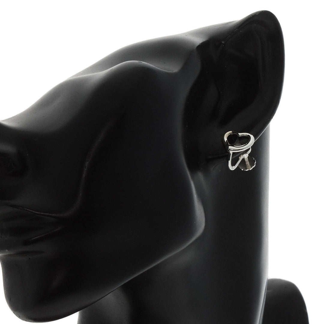 TIFFANY&Co. Earring SV Silver Open heart Women Used Authentic