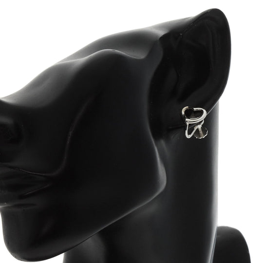 TIFFANY&Co. Earring SV Silver Open heart Women Used Authentic