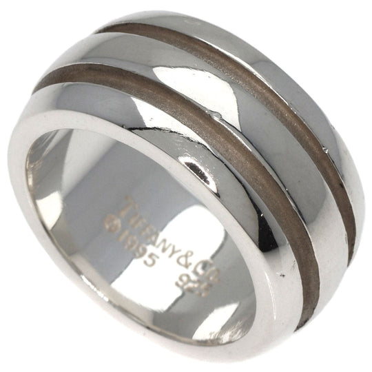 TIFFANY&Co. Ring SV Silver Grooved Women Used Authentic