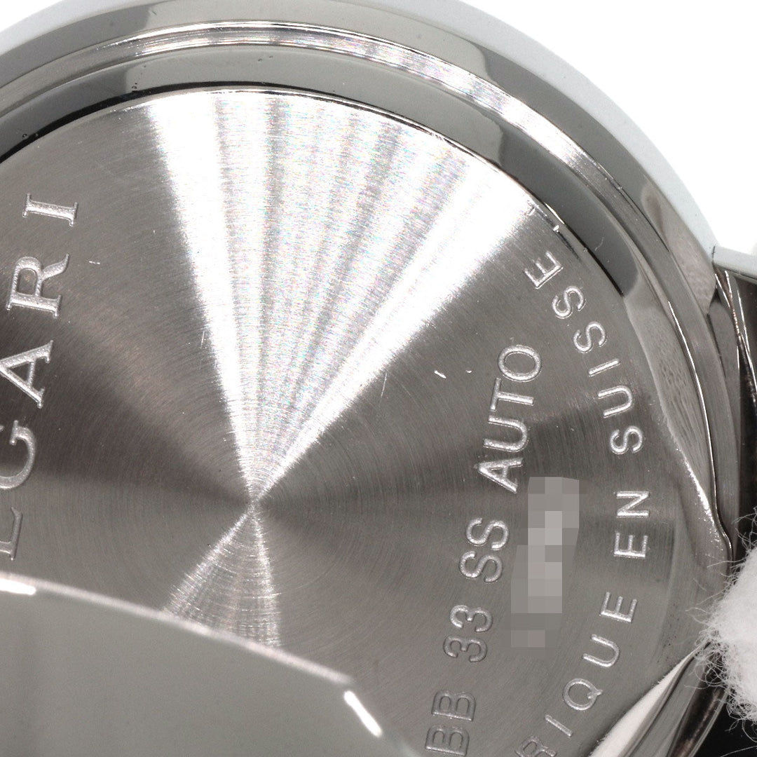 BVLGARI Watches Mechanical Automatic BB33SSD Stainless Steel , Stainless Steel Silver Bulgari Bulgari white dial Boys Used Authentic
