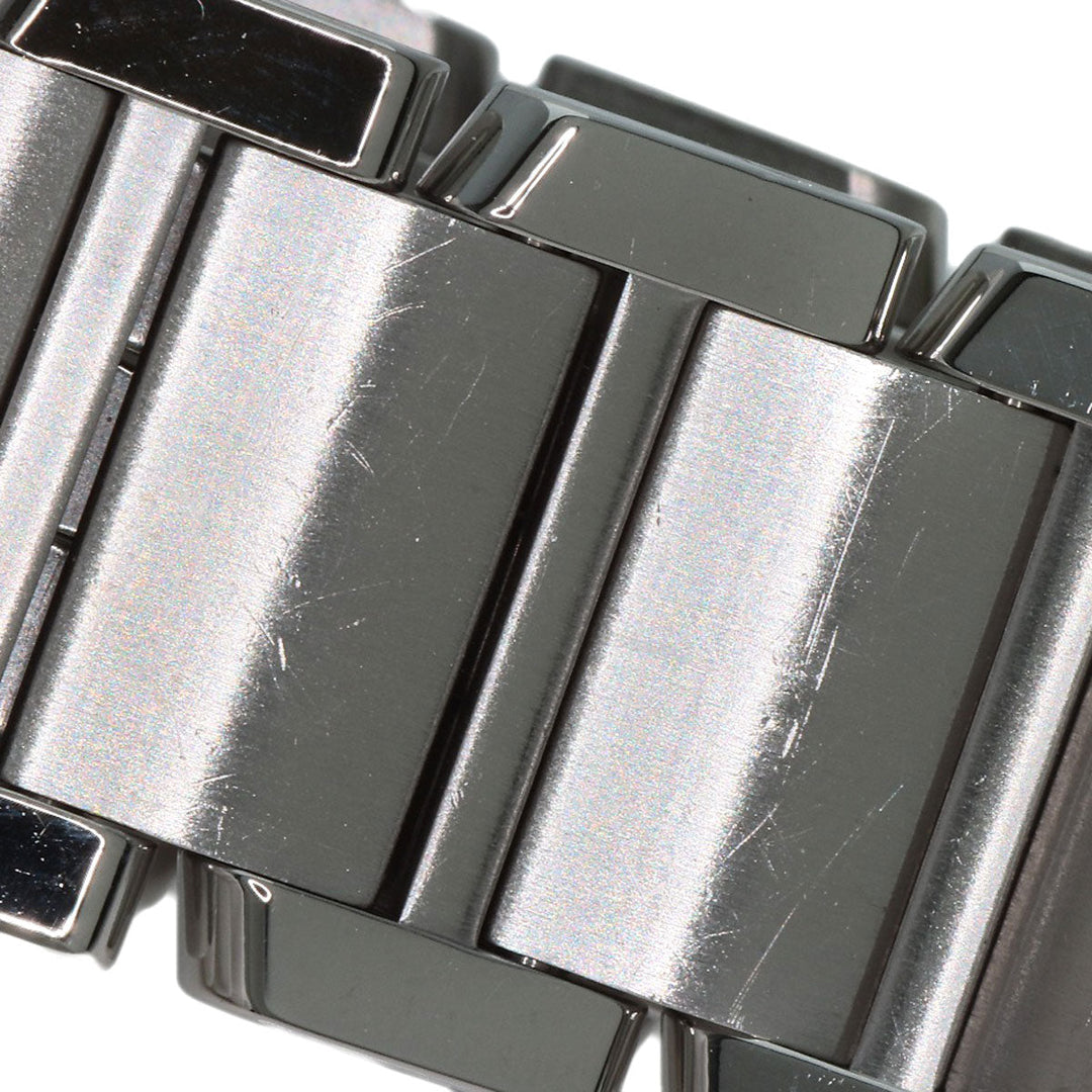CARTIER Watches Quartz W51028Q3 Stainless Steel , Stainless Steel Silver Tank francaise SM Pink shell dial Women Used Authentic