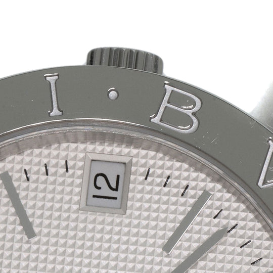 BVLGARI Watches Mechanical Automatic BB33WSSD/N Stainless Steel , Stainless Steel Silver Bulgari Bulgari white dial mens Used Authentic