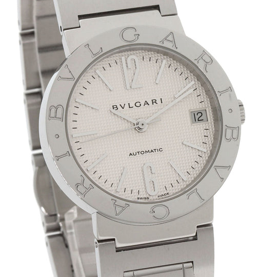 BVLGARI Watches Mechanical Automatic BB33WSSD/N Stainless Steel , Stainless Steel Silver Bulgari Bulgari white dial mens Used Authentic