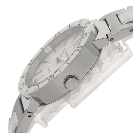 BVLGARI Watches Mechanical Automatic BB33WSSD/N Stainless Steel , Stainless Steel Silver Bulgari Bulgari white dial mens Used Authentic