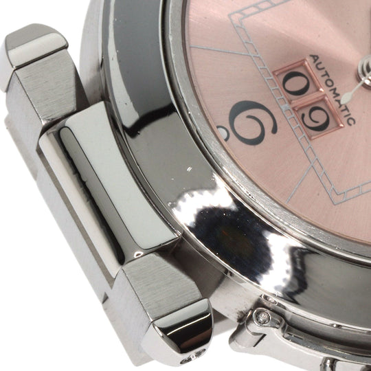 CARTIER Watches Mechanical Automatic W31058M7 Stainless Steel , Stainless Steel Silver Pasha C Big Date pink dial Boys Used Authentic