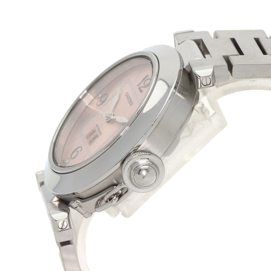 CARTIER Watches Mechanical Automatic W31058M7 Stainless Steel , Stainless Steel Silver Pasha C Big Date pink dial Boys Used Authentic