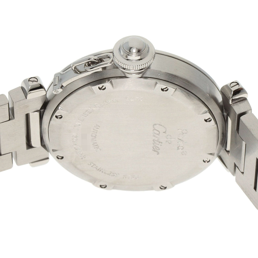 CARTIER Watches Mechanical Automatic W31058M7 Stainless Steel , Stainless Steel Silver Pasha C Big Date pink dial Boys Used Authentic