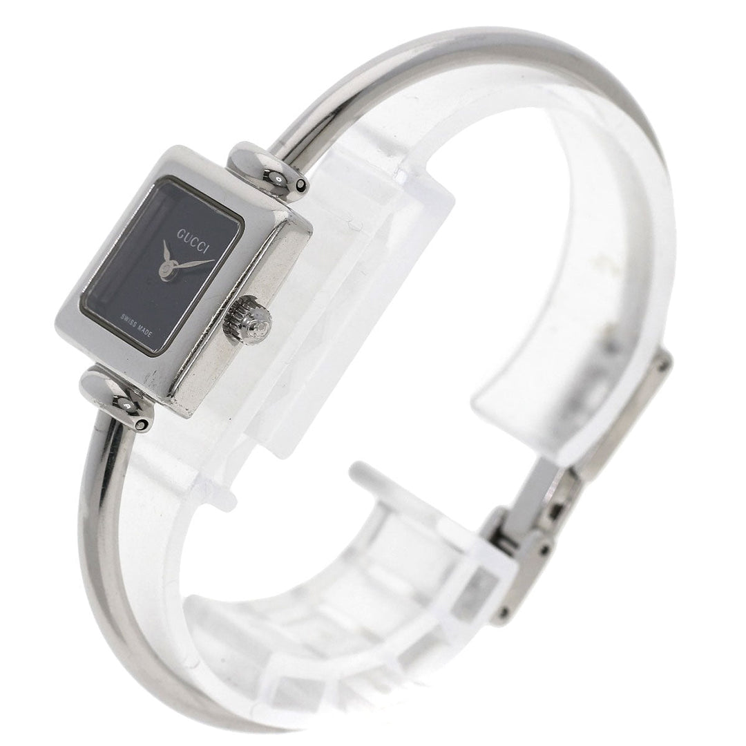 GUCCI Watches Quartz 1900L Stainless Steel , Stainless Steel Silver Square face Silver dial Women Used Authentic