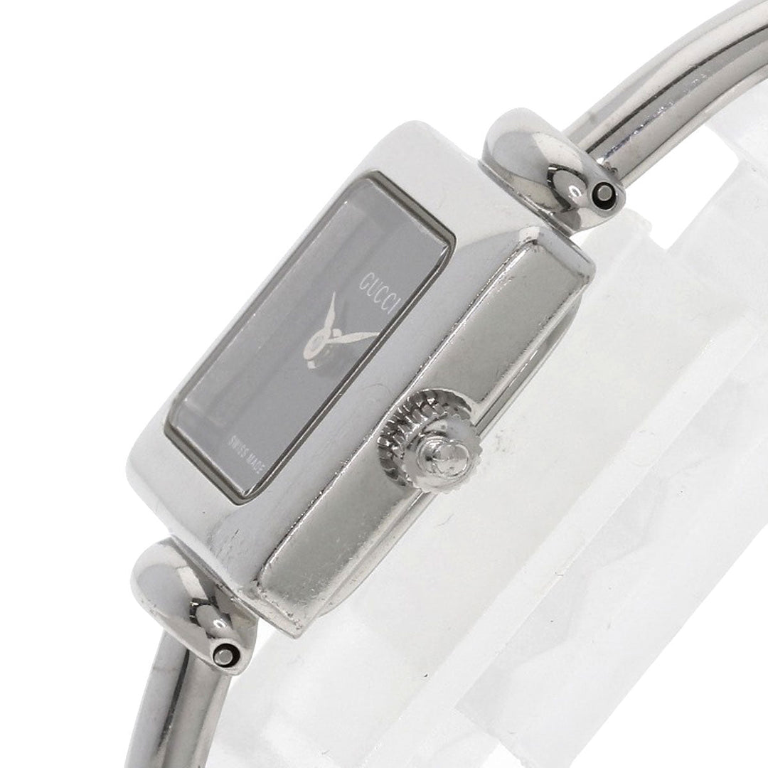 GUCCI Watches Quartz 1900L Stainless Steel , Stainless Steel Silver Square face Silver dial Women Used Authentic