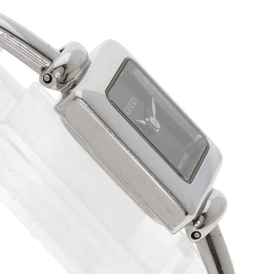 GUCCI Watches Quartz 1900L Stainless Steel , Stainless Steel Silver Square face Silver dial Women Used Authentic