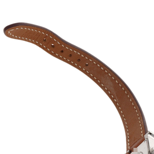 HERMES Watches Quartz HH1.110 Stainless Steel, Leather Silver H watch mini Silver dial Women Used Authentic