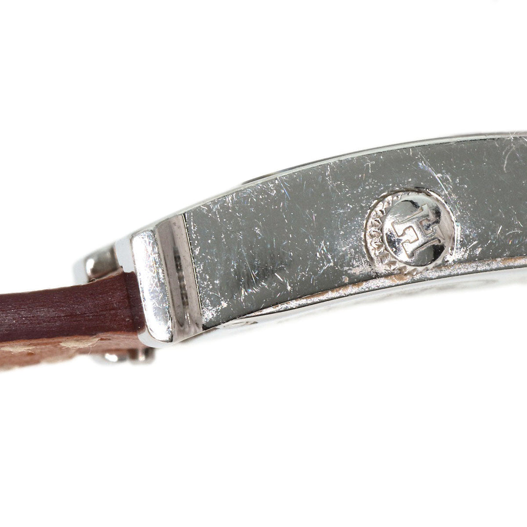 HERMES Watches Quartz HH1.110 Stainless Steel, Leather Silver H watch mini Silver dial Women Used Authentic