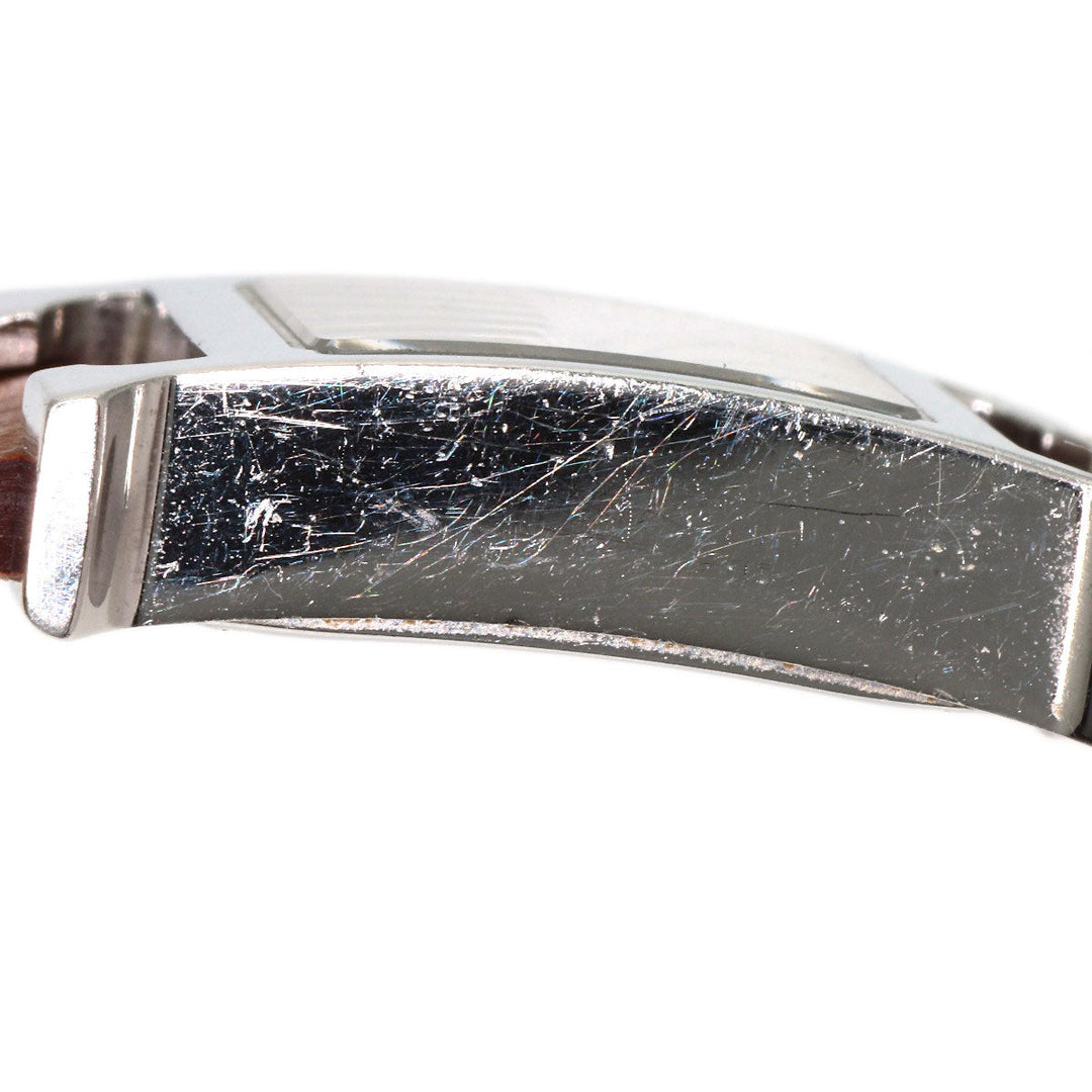 HERMES Watches Quartz HH1.110 Stainless Steel, Leather Silver H watch mini Silver dial Women Used Authentic