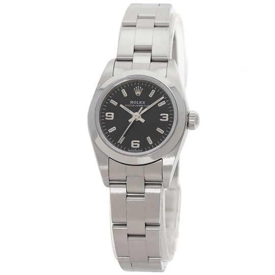 ROLEX Watches Mechanical Automatic 76080 Stainless Steel Silver Oyster perpetual black dial