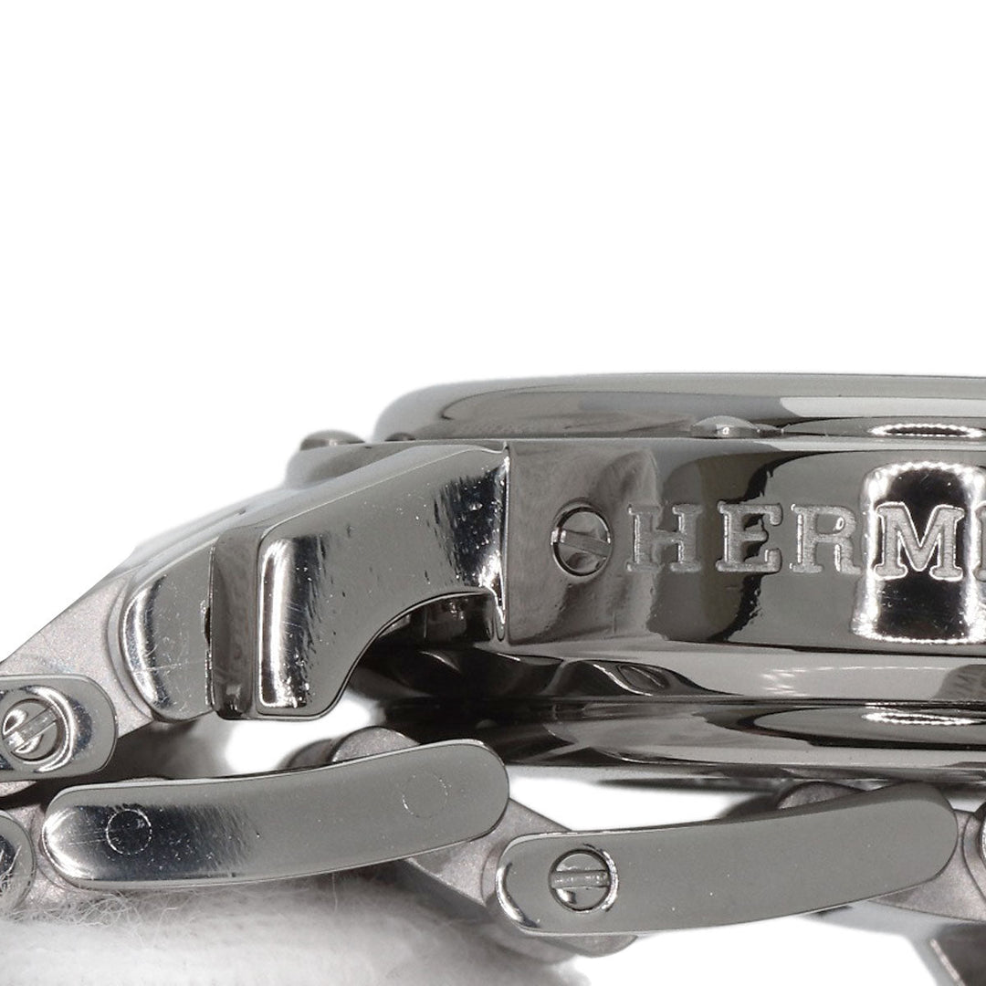 HERMES Watches Quartz CL1.310 Stainless Steel Silver Clipper Chronograph blue dial