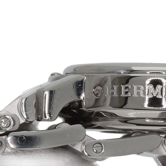 HERMES Watches Quartz CL1.310 Stainless Steel Silver Clipper Chronograph blue dial