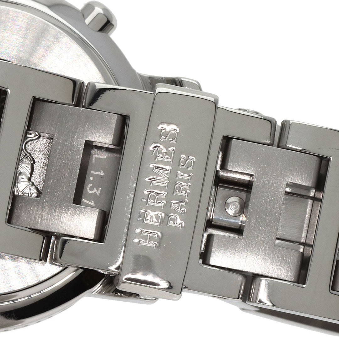 HERMES Watches Quartz CL1.310 Stainless Steel Silver Clipper Chronograph blue dial