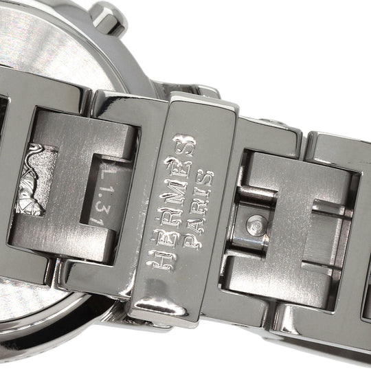 HERMES Watches Quartz CL1.310 Stainless Steel Silver Clipper Chronograph blue dial