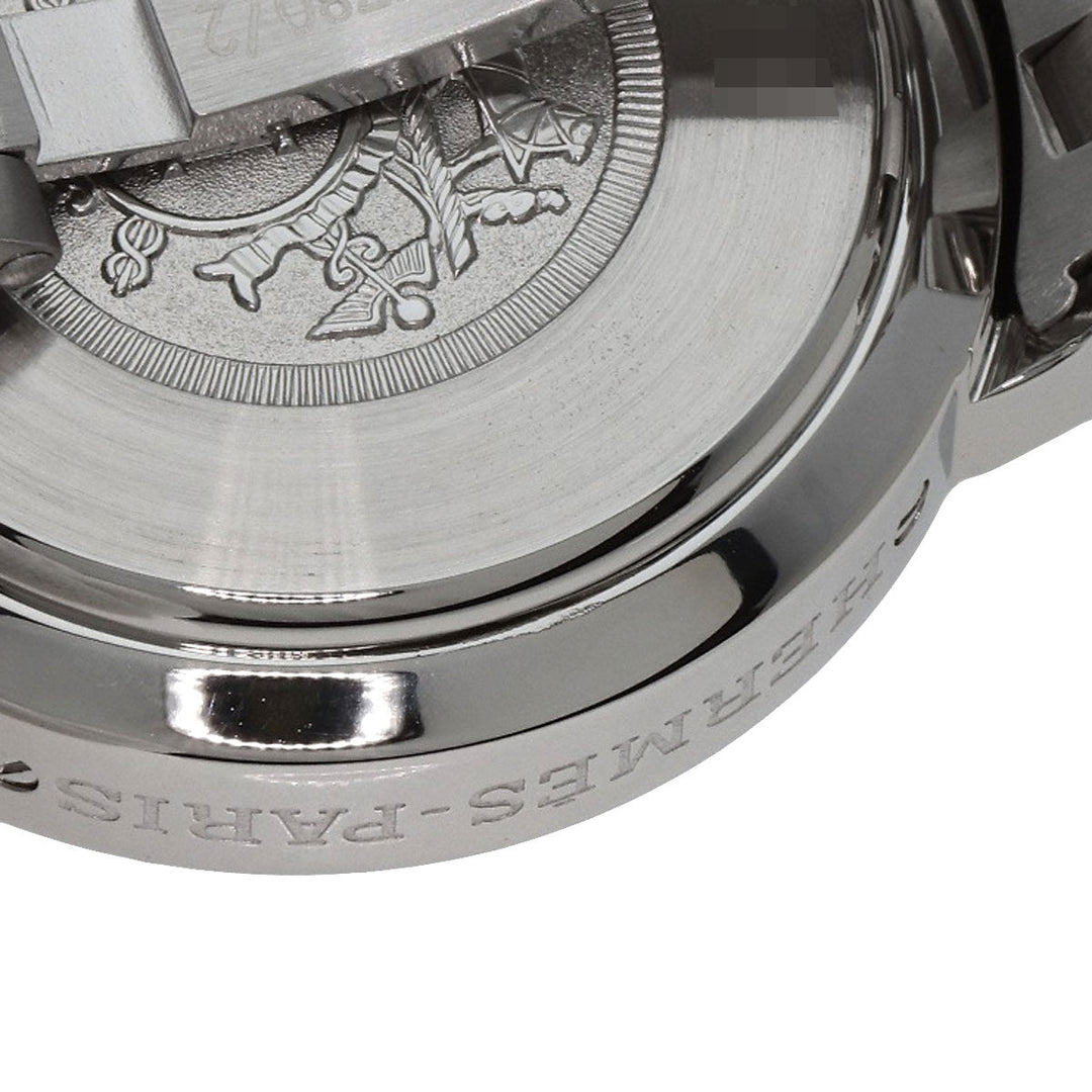 HERMES Watches Quartz CL1.310 Stainless Steel Silver Clipper Chronograph blue dial